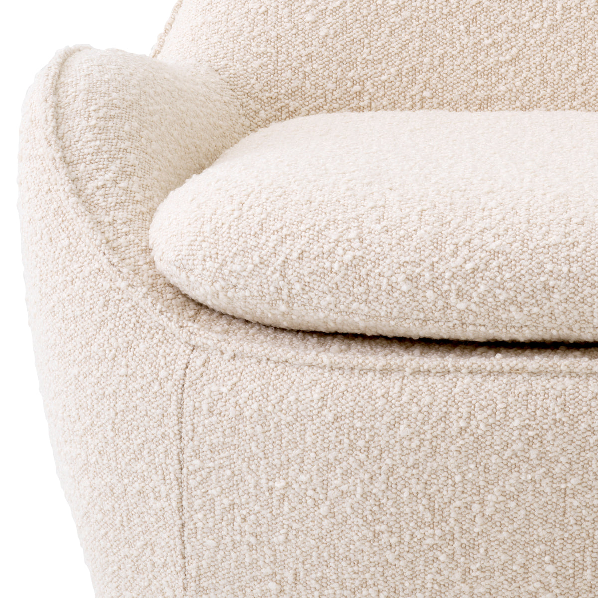 Draaifauteuil Cupido - Bouclé cream