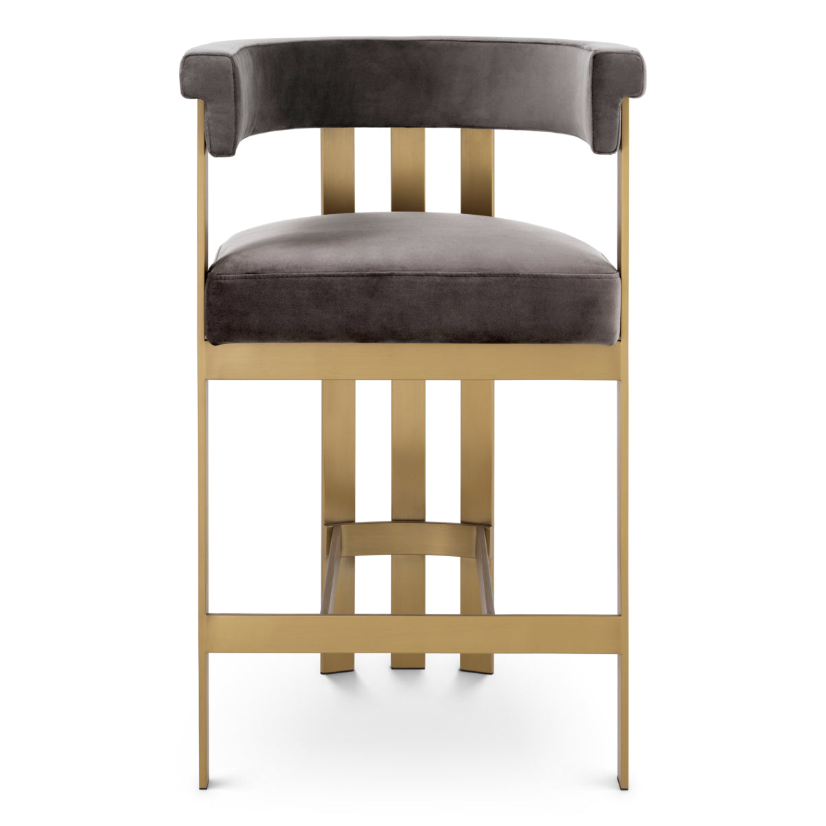 Barkruk Clubhouse - Laag - Grey velvet