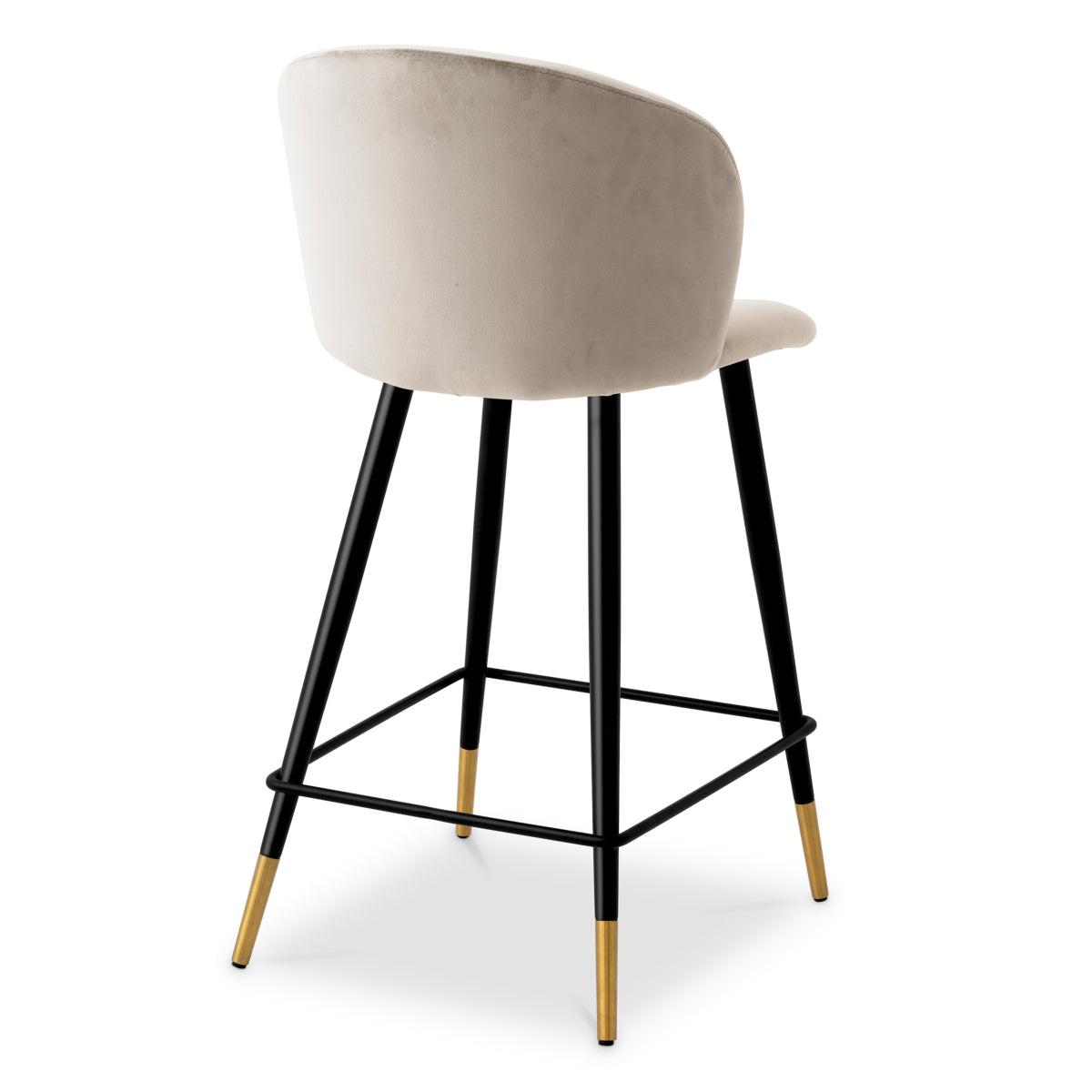 Barkruk Volante - Laag - Beige velvet