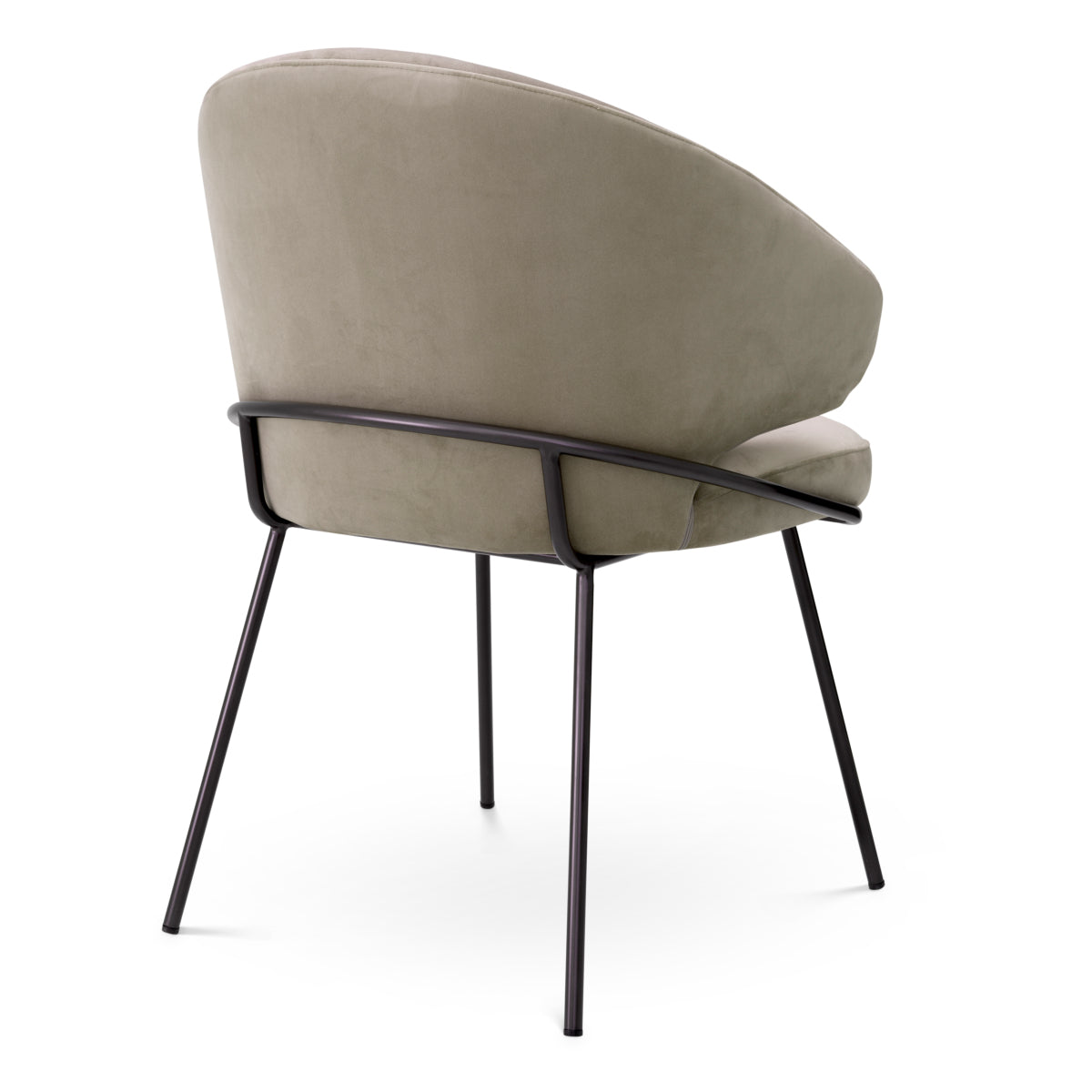 Eetkamerstoel Kinley - Greige velvet