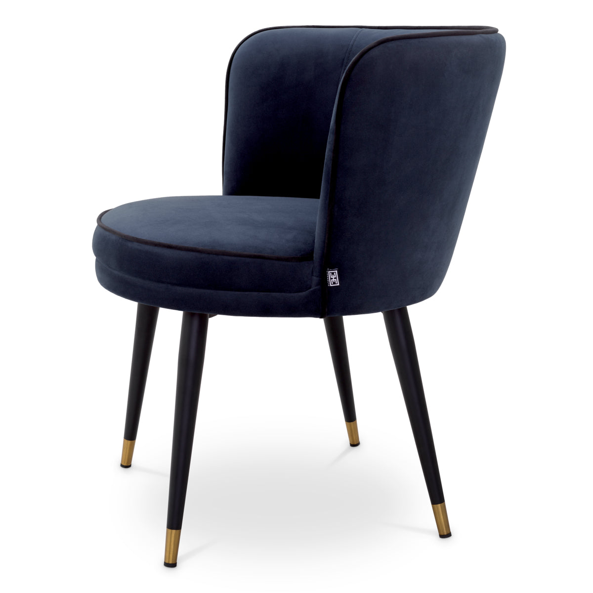 Eetkamerstoel Grenada - Blue velvet
