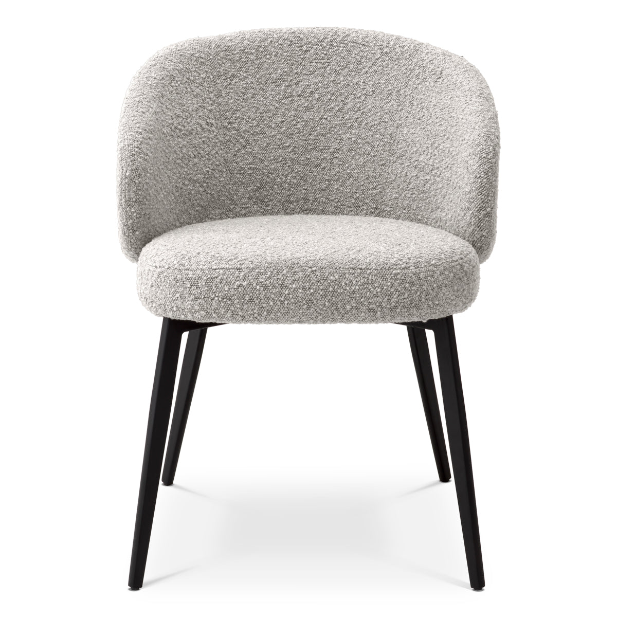 Eetkamerstoel Lloyd met arm - Bouclé grey (set van 2)