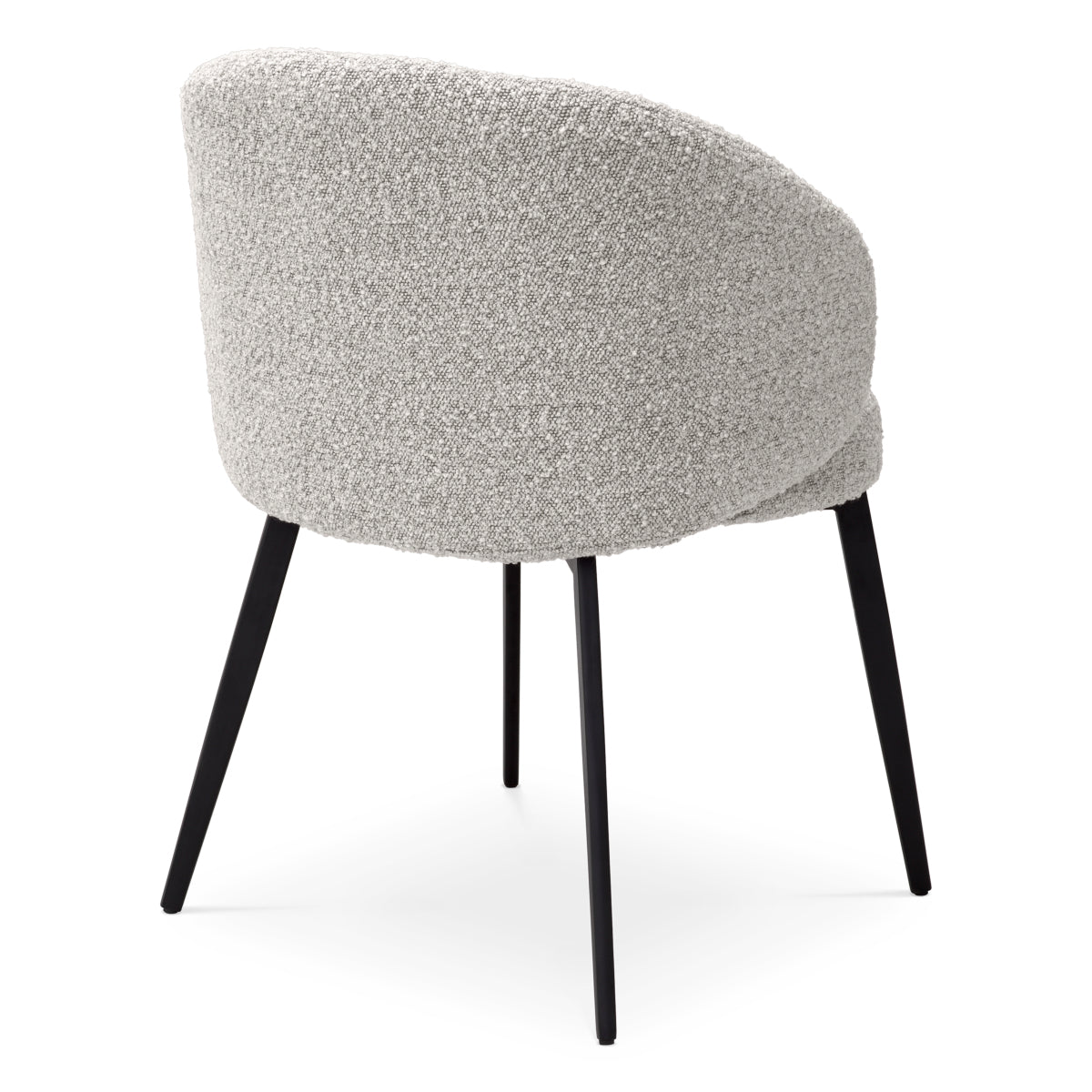 Eetkamerstoel Lloyd met arm - Bouclé grey (set van 2)