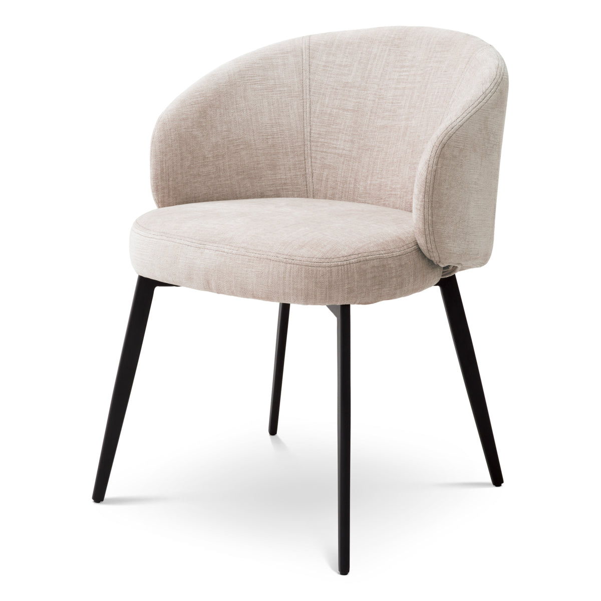 Eetkamerstoel Lloyd met arm - Sisley beige (set van 2)