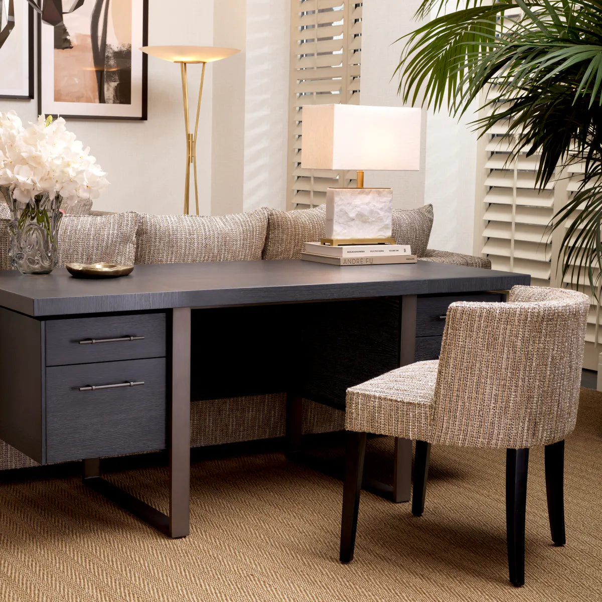 Tafellamp Newton - S - Wit marmer