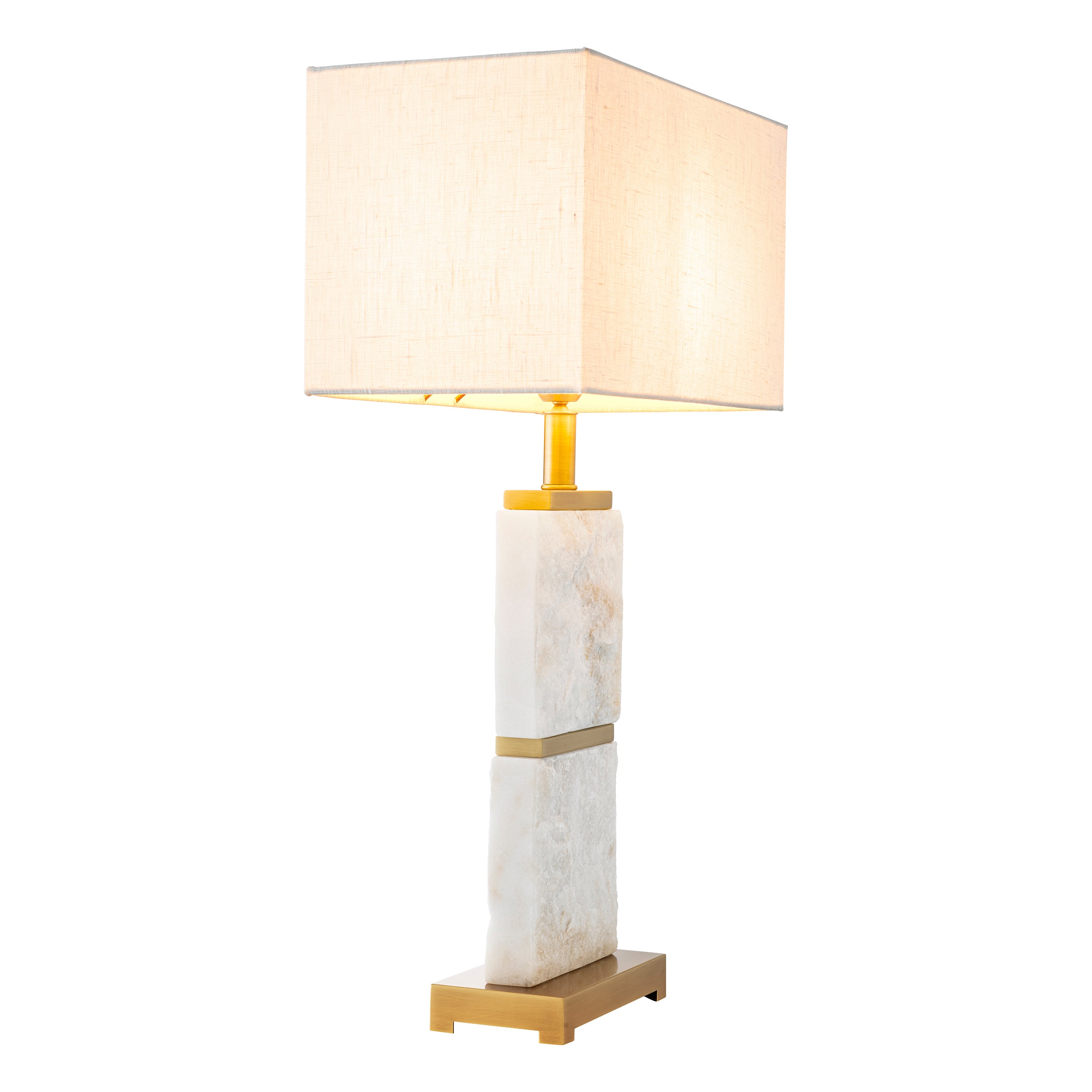 Tafellamp Newton - L - Wit marmer