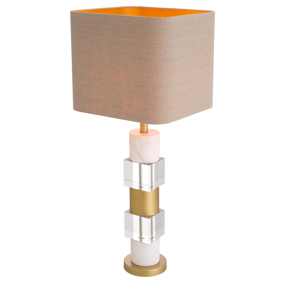 Tafellamp Cullingham - Wit marmer
