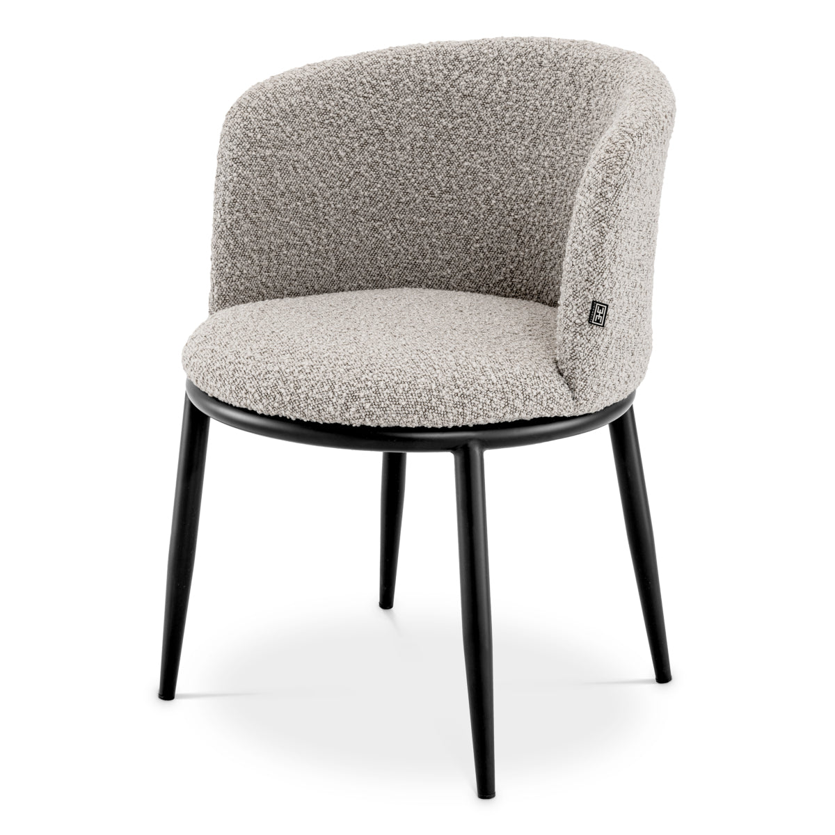 Eetkamerstoel Filmore - Bouclé grey (set van 2)