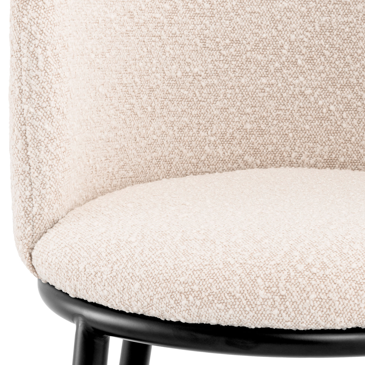 Eetkamerstoel Filmore - Bouclé cream (set van 2)