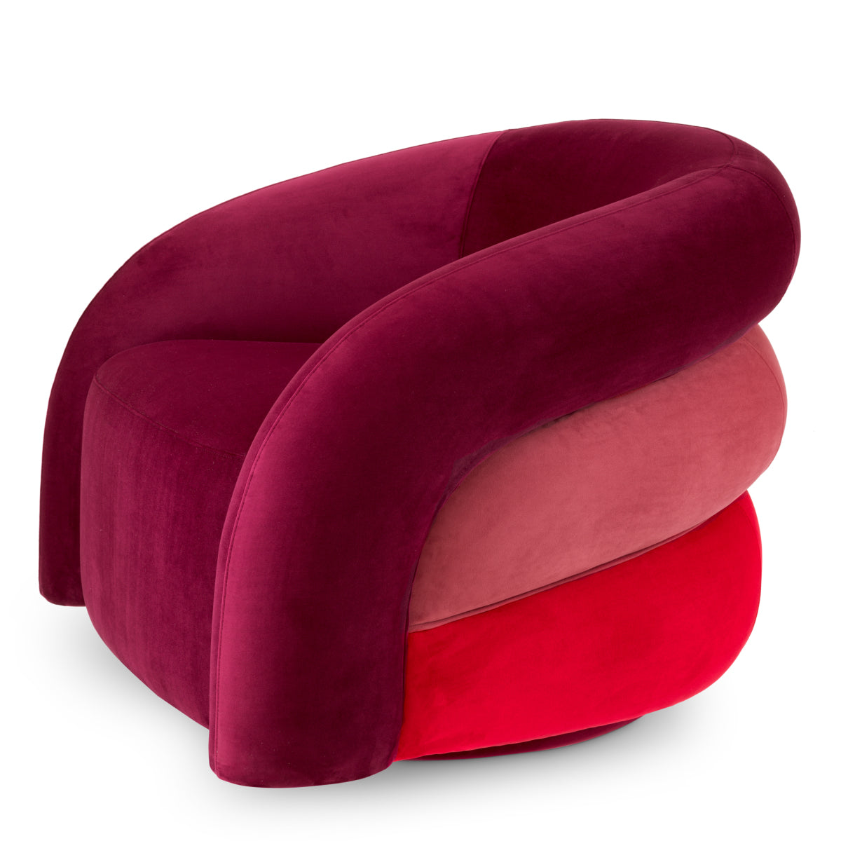 Draaifauteuil Novelle - Red velvet