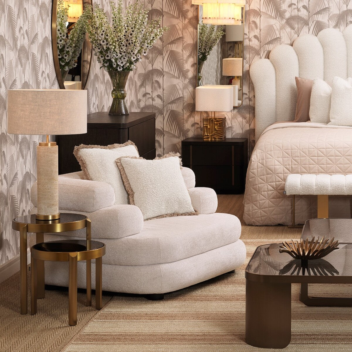 Tafellamp Lxry - Travertine