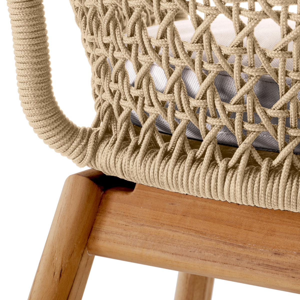 Buiten Eetkamerstoel Trinity - Cream rope