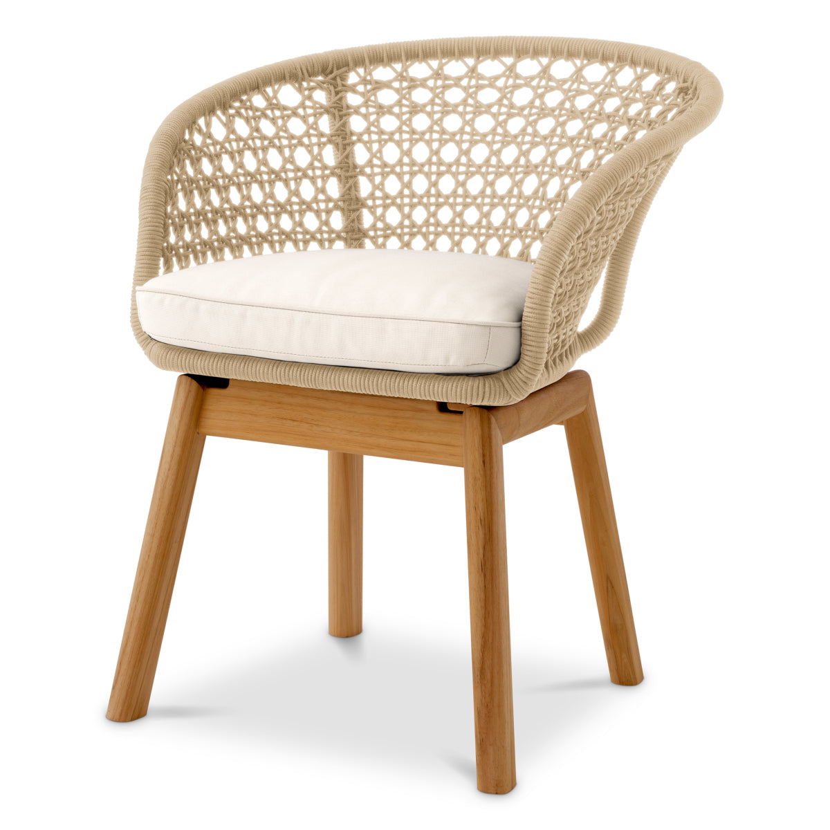 Buiten Eetkamerstoel Trinity - Cream rope