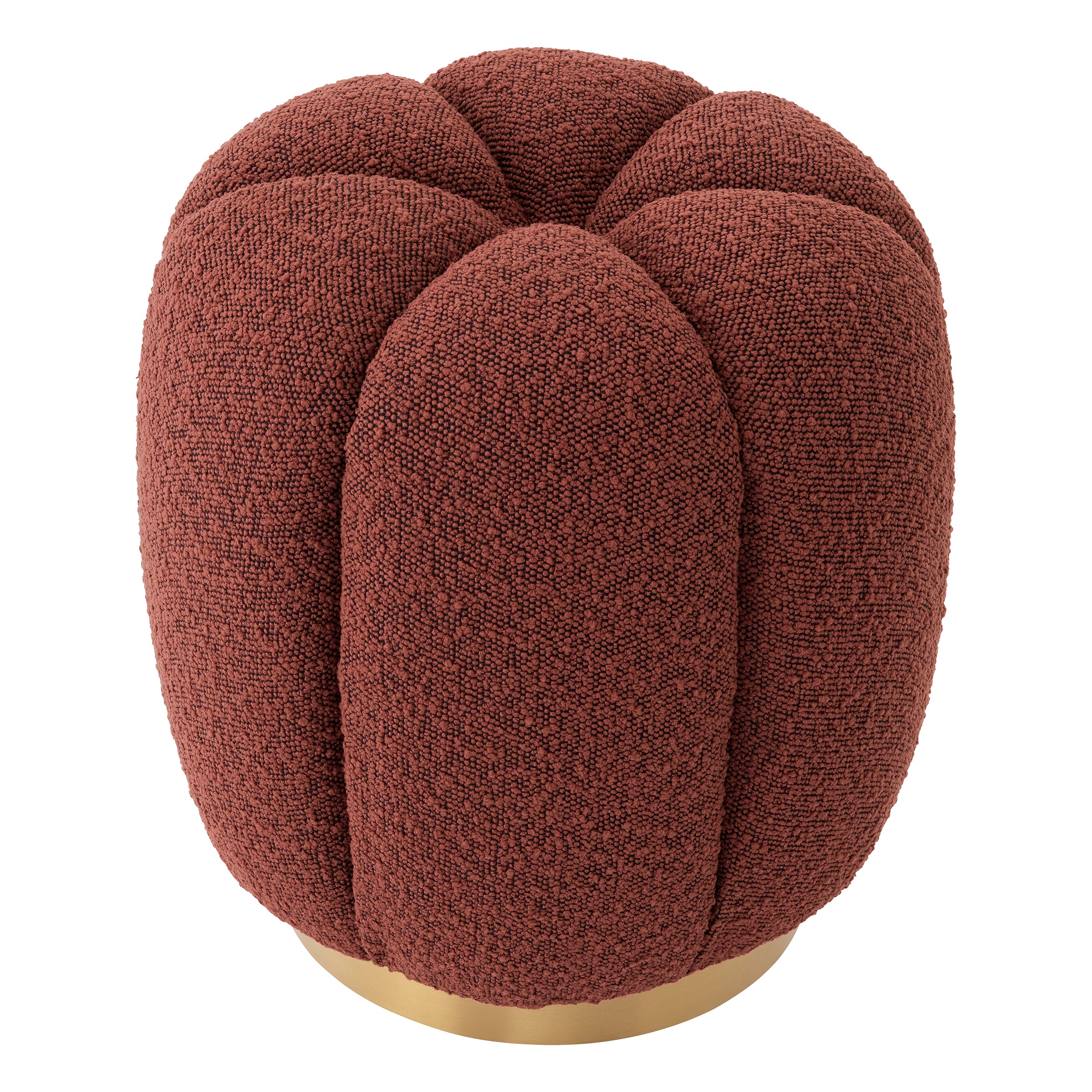 Poef Orchanic - Bouclé rouge