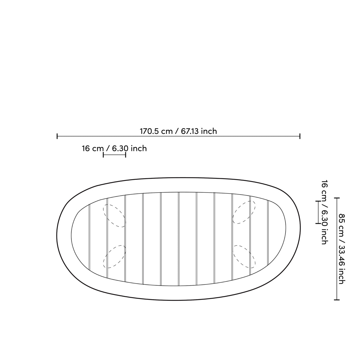 Buiten Salontafel Free Form