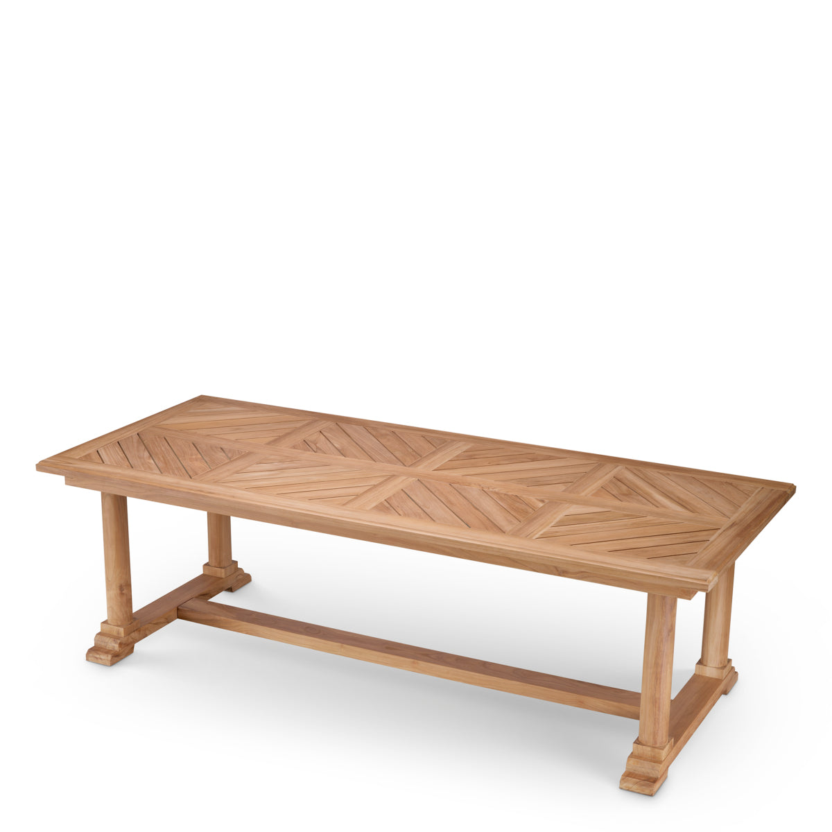 Buiten Eettafel Bell Rive - Natural teak
