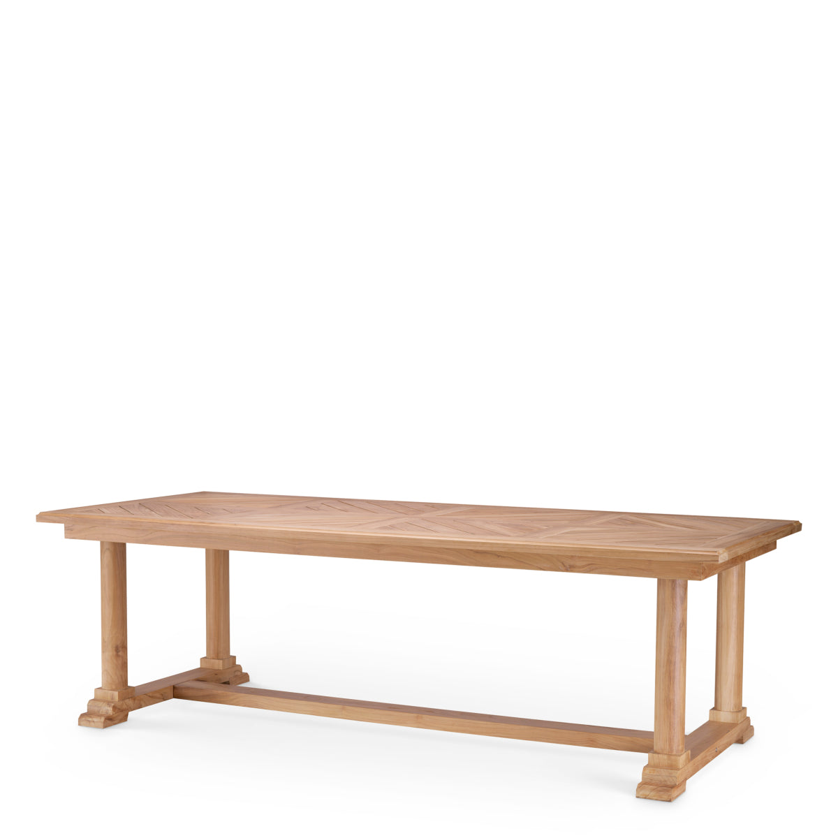 Buiten Eettafel Bell Rive - Natural teak