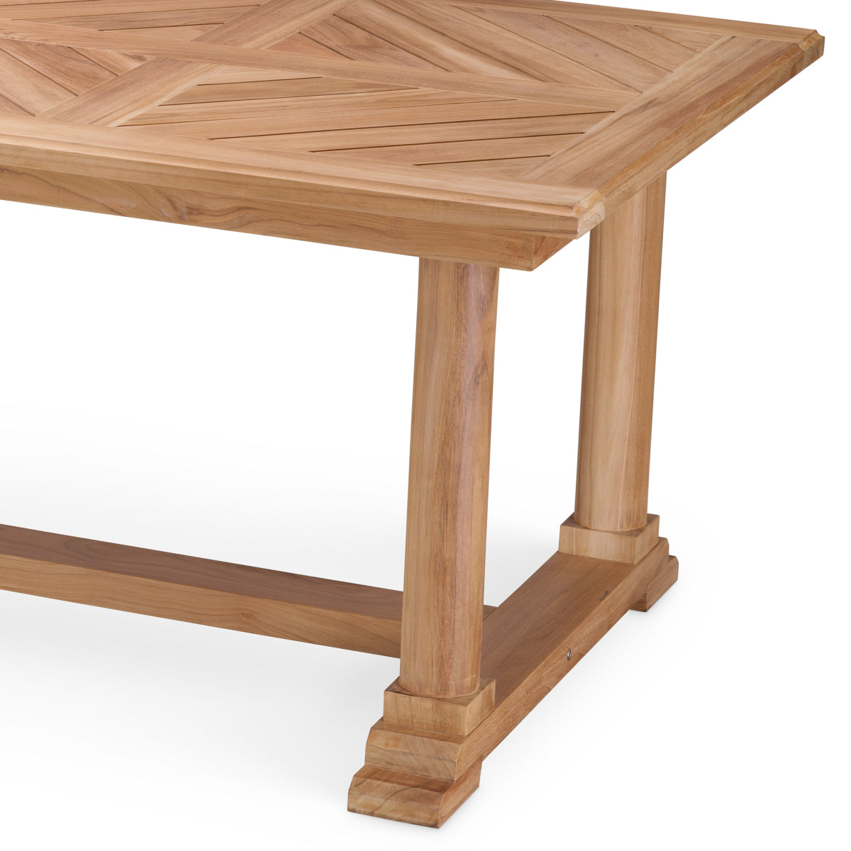 Buiten Eettafel Bell Rive - Natural teak