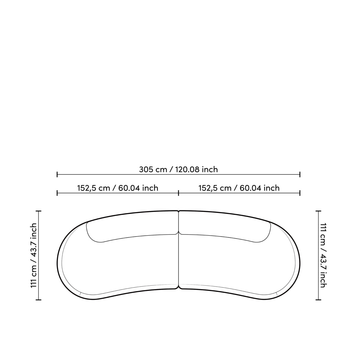 Sofa Björn - S - Lyssa sand