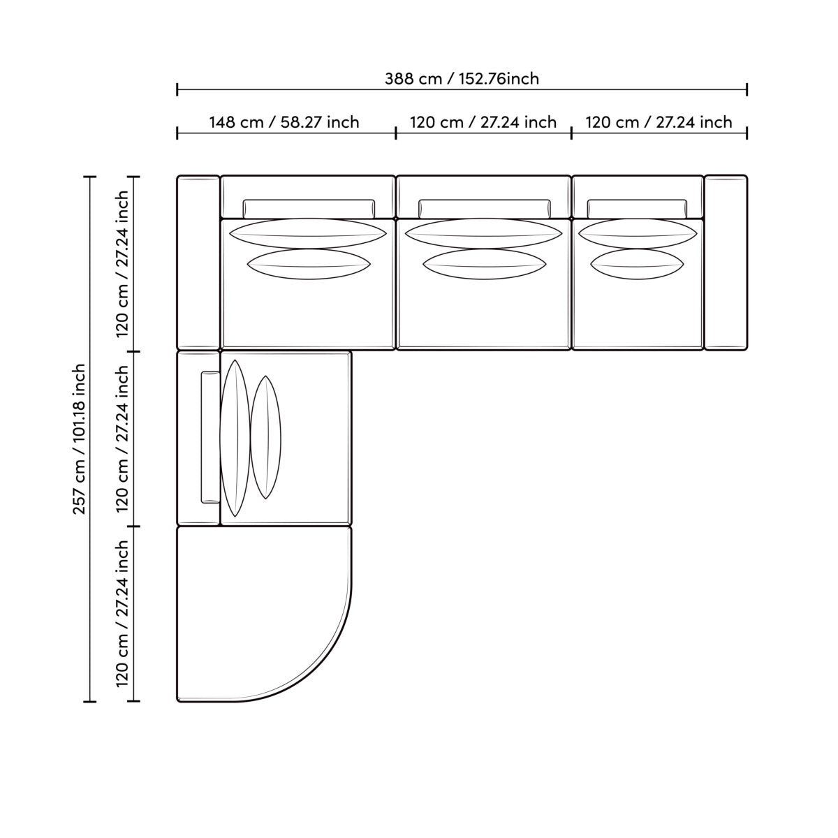 Sofa Lounge Club - Nuoro greige