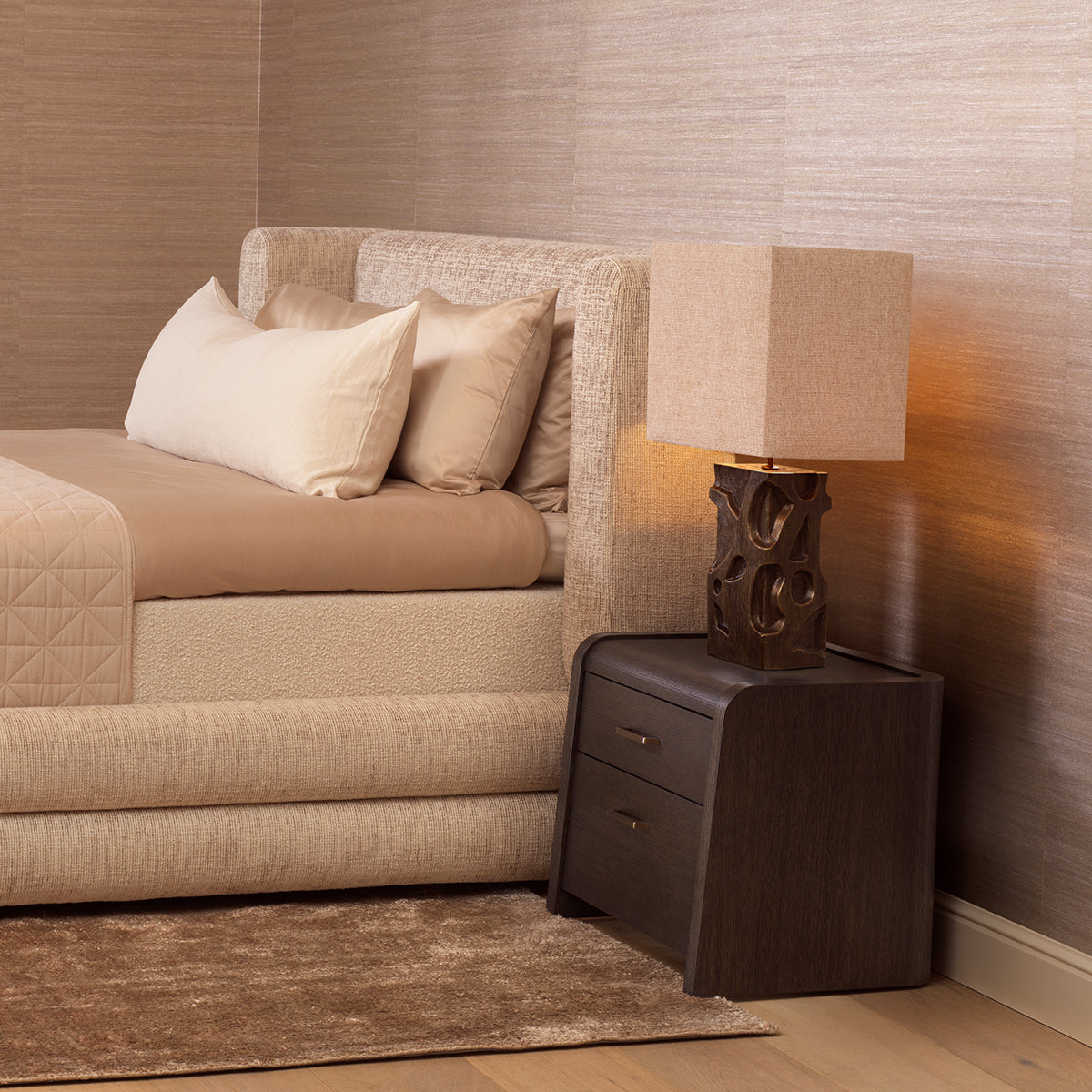 Nachtkastje Joane - Mocha oak