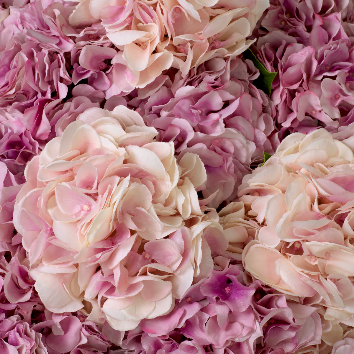 Kunstboeket Hortensia's - Roze - 48 stuks