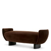 Bench Stirling - Brown velvet