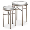 Bijzettafel Hoxton - Brushed steel (set van 2)