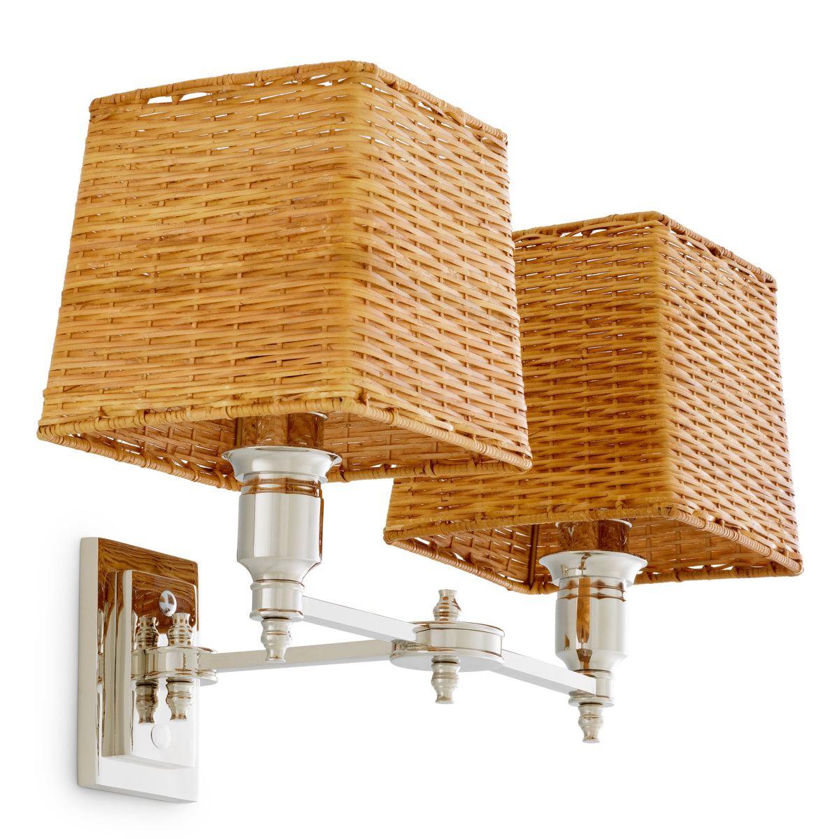 Wandlamp Lexington - Dubbel - Nickel finish
