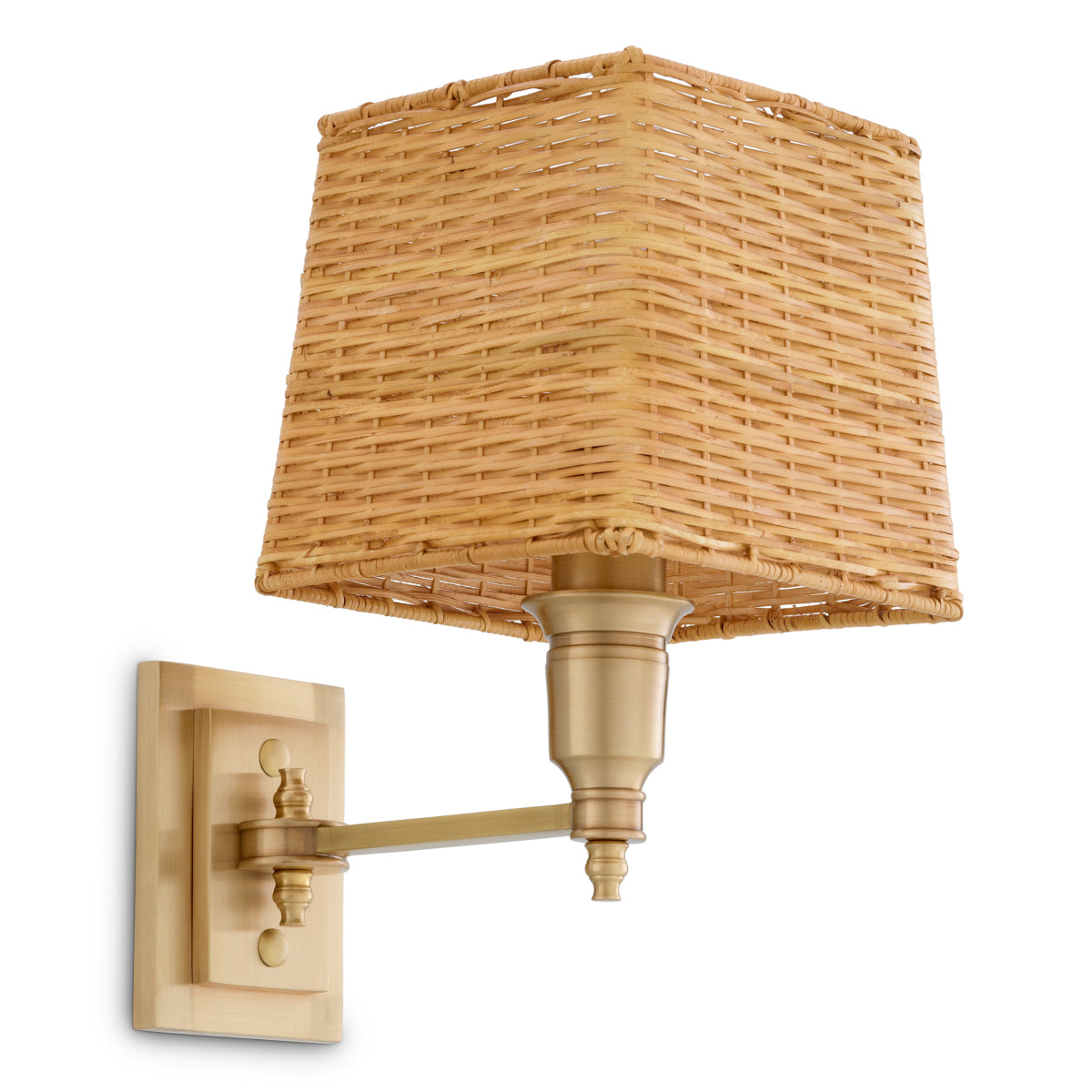 Wandlamp Lexington - Singel - Antique brass finish