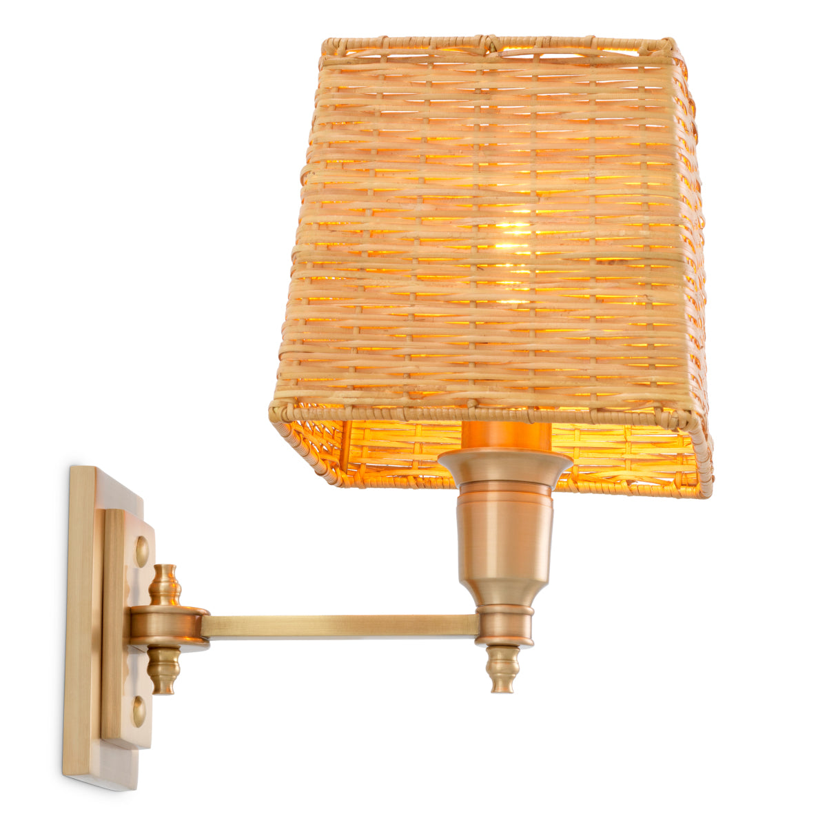 Wandlamp Lexington - Singel - Antique brass finish