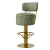 Barkruk Carleton met rug - Camari green