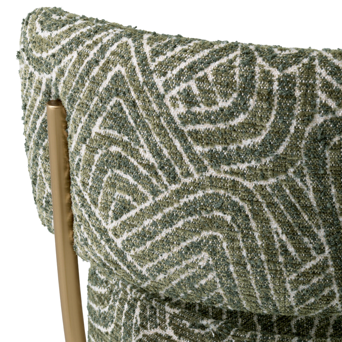 Barkruk Carleton met rug - Laag - Camari green
