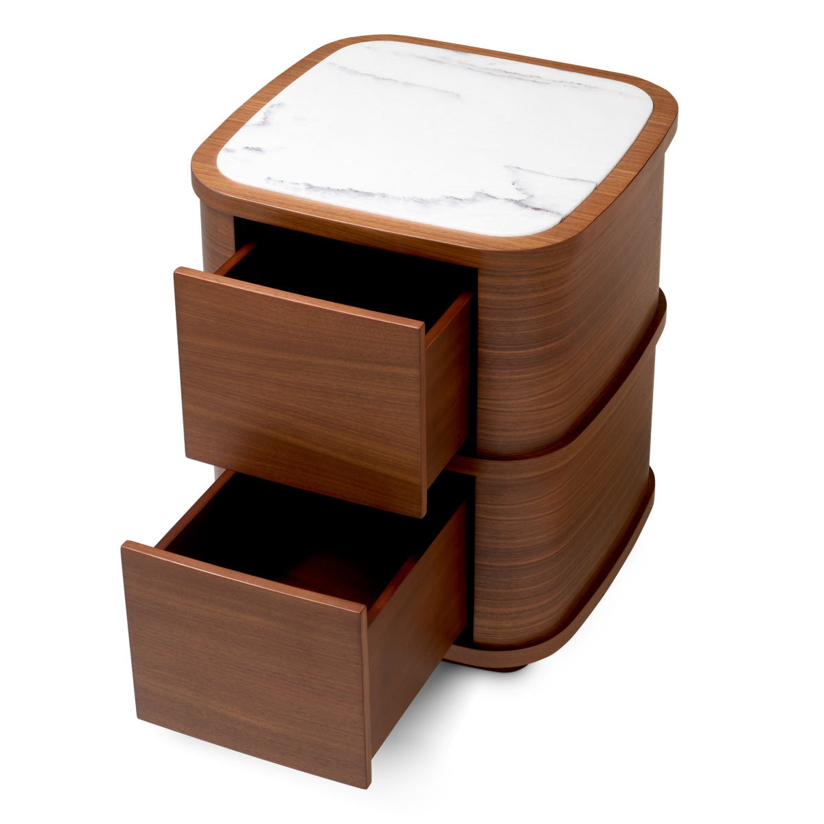 Nachtkastje Cabana - S - Walnut veneer