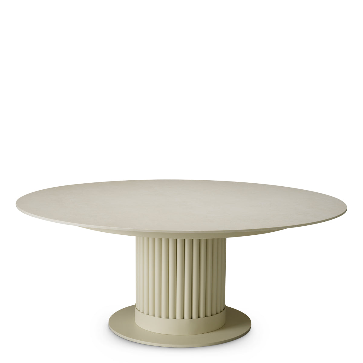 Buiten Salontafel Volterra - Rond - Grey ceramic