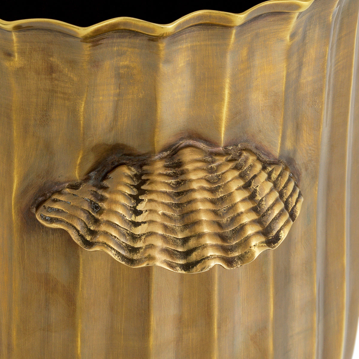 Wijnkoeler Sutera - Vintage brass finish