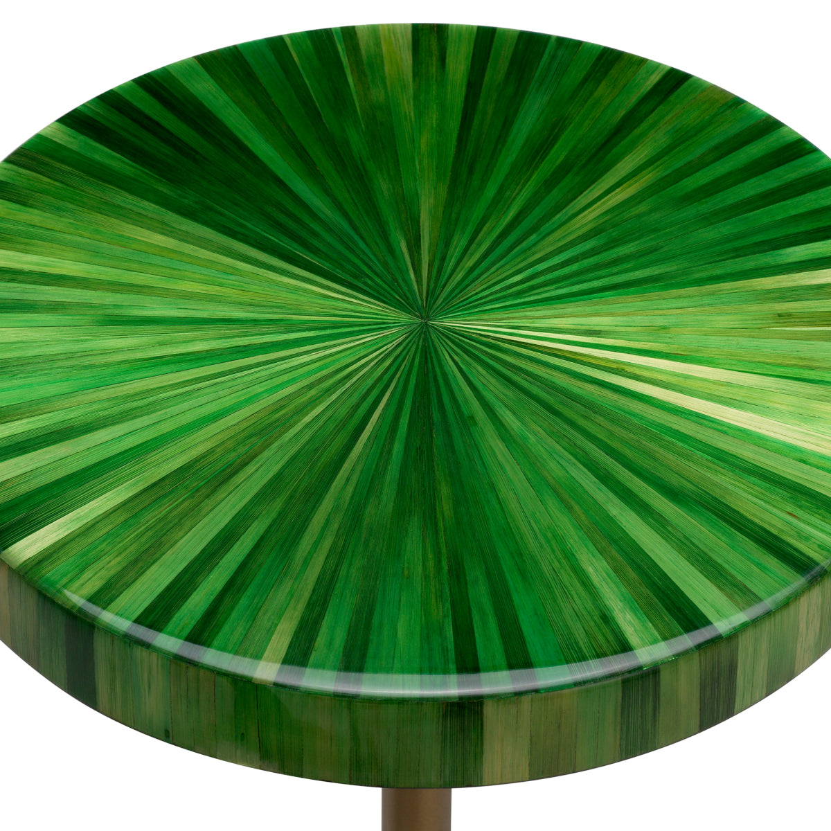 Bijzettafel Albany - Straw marquetry green