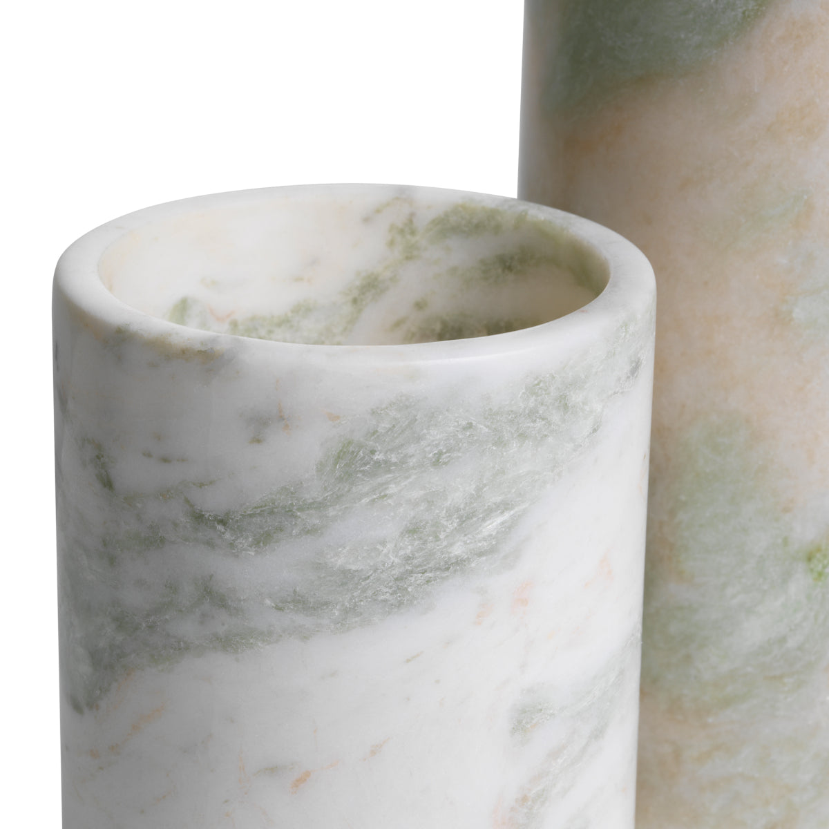 Theelichthouder Leonidas - Green onyx (set van 3)