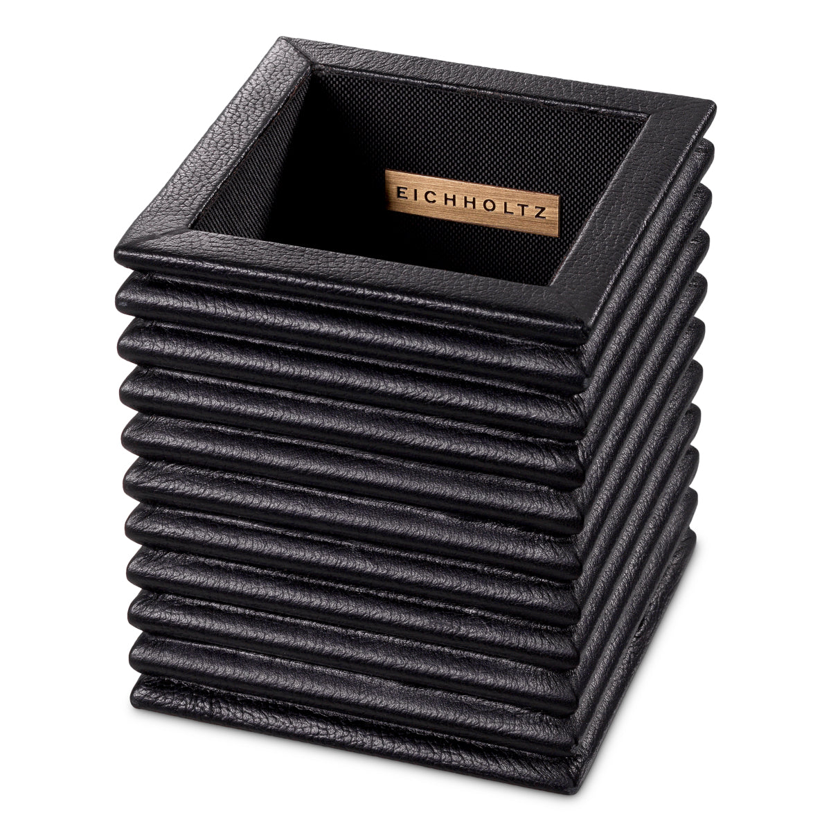 Bureauset Elvane - Black leather (set van 3)