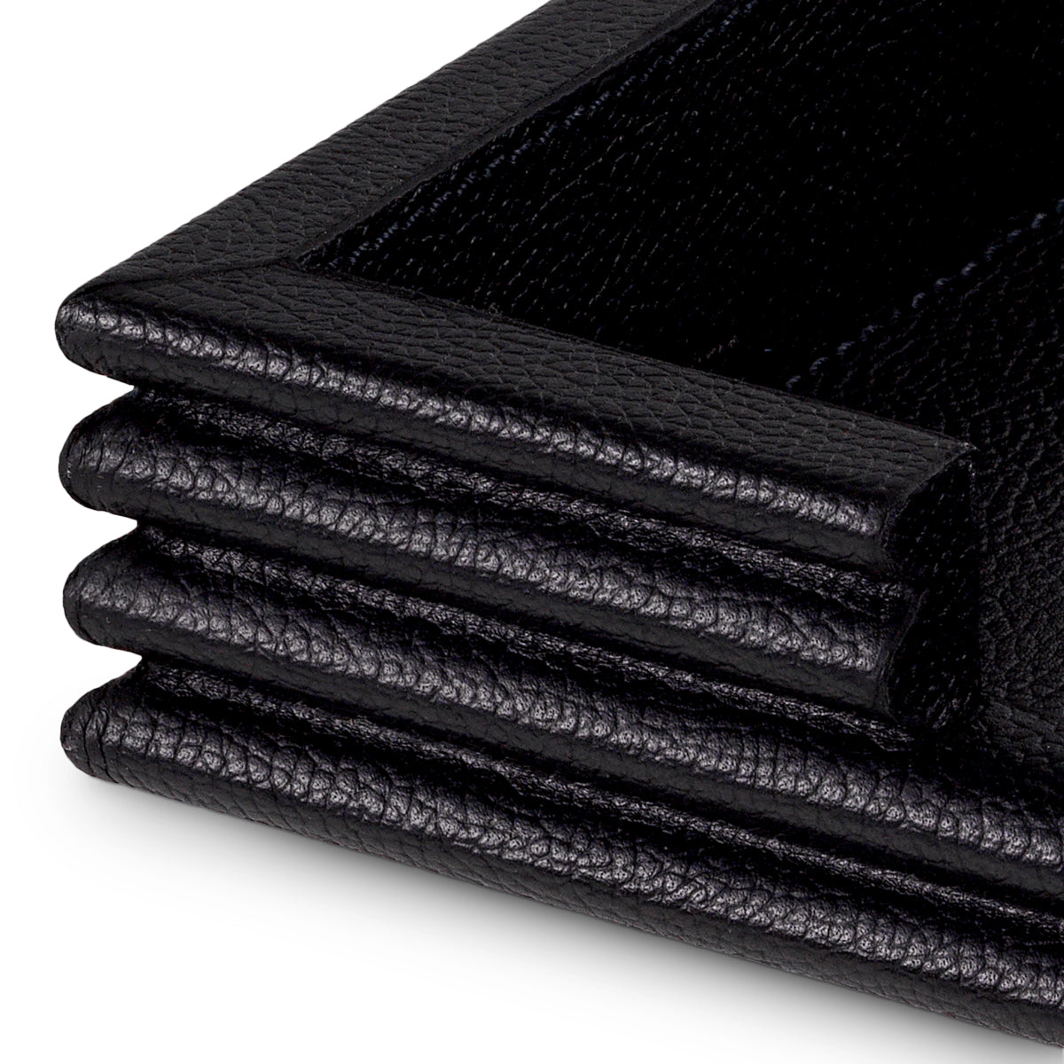Bureauset Elvane - Black leather (set van 3)