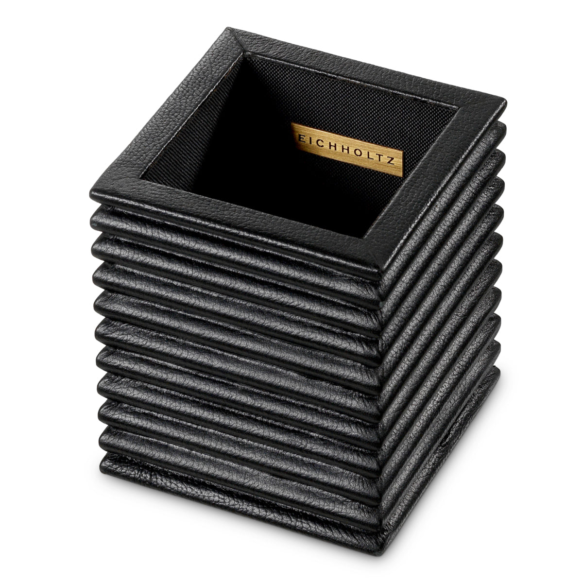 Bureauset Elvane - Black leather (set van 3)