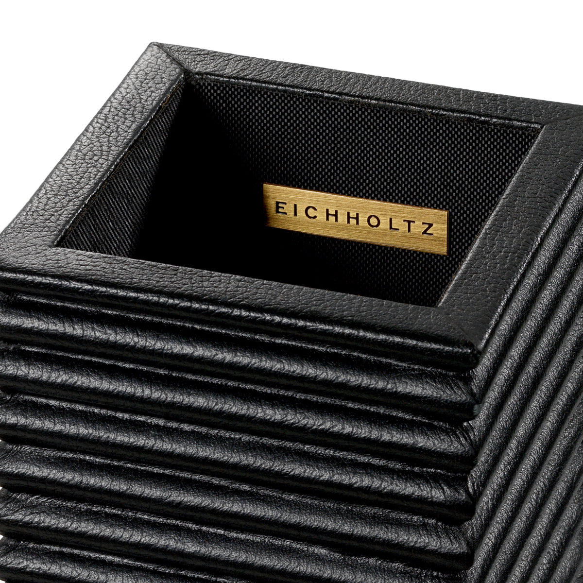 Bureauset Elvane - Black leather (set van 3)