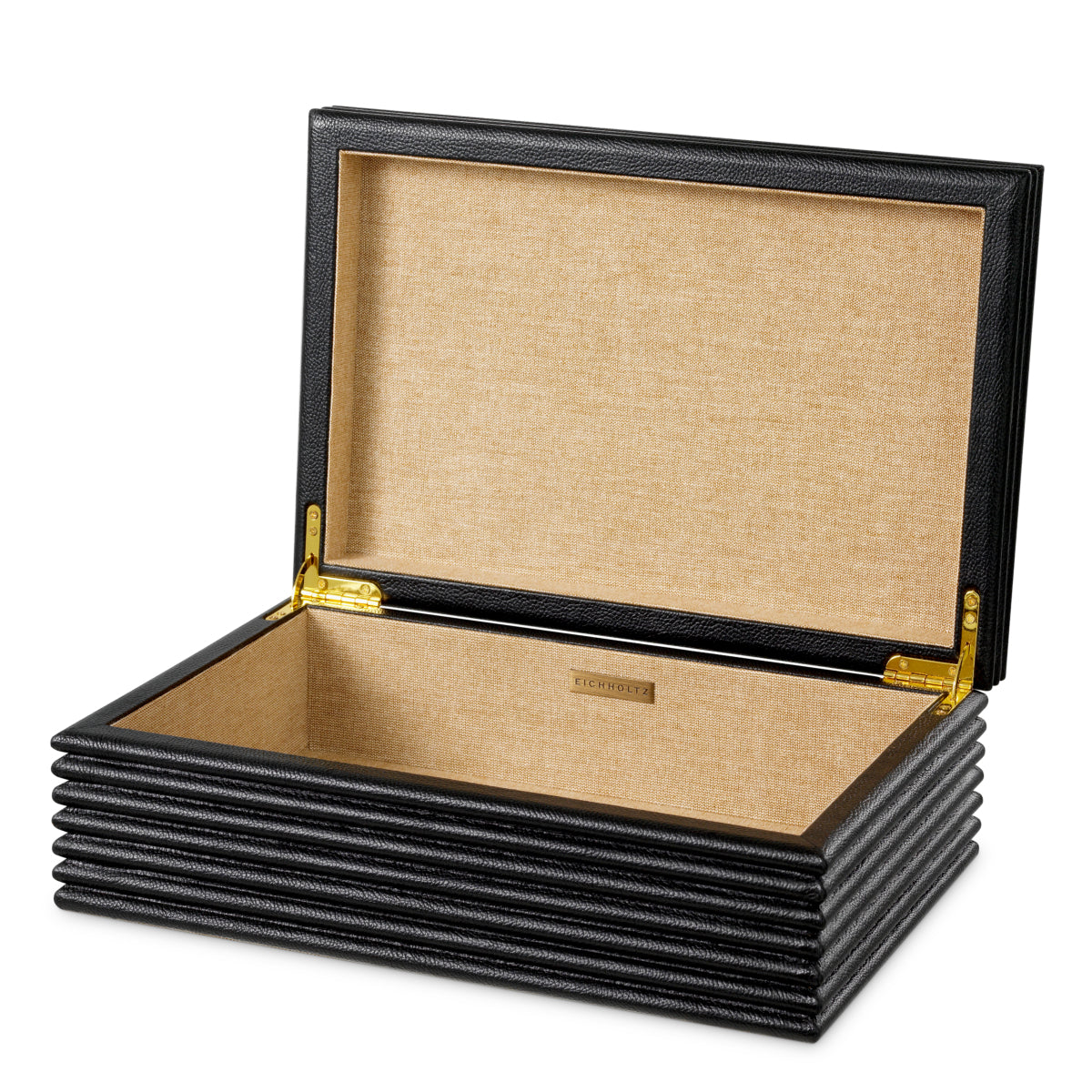 Box Elvane - Black leather