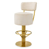 Barkruk Carleton met rug - Camari cream