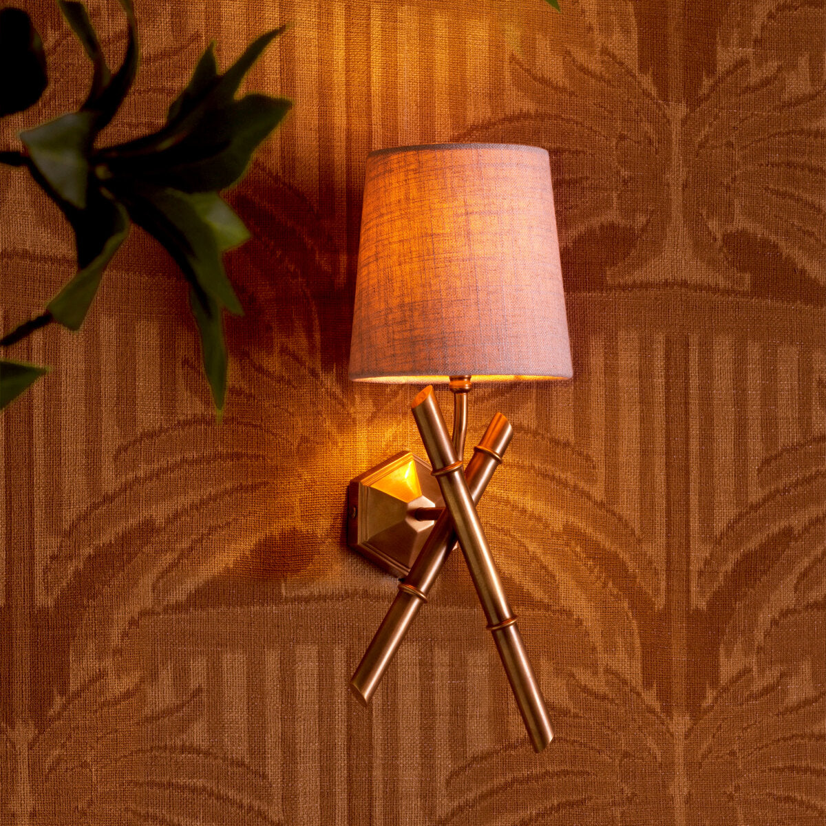 Wandlamp Aveline - Vintage brass finish