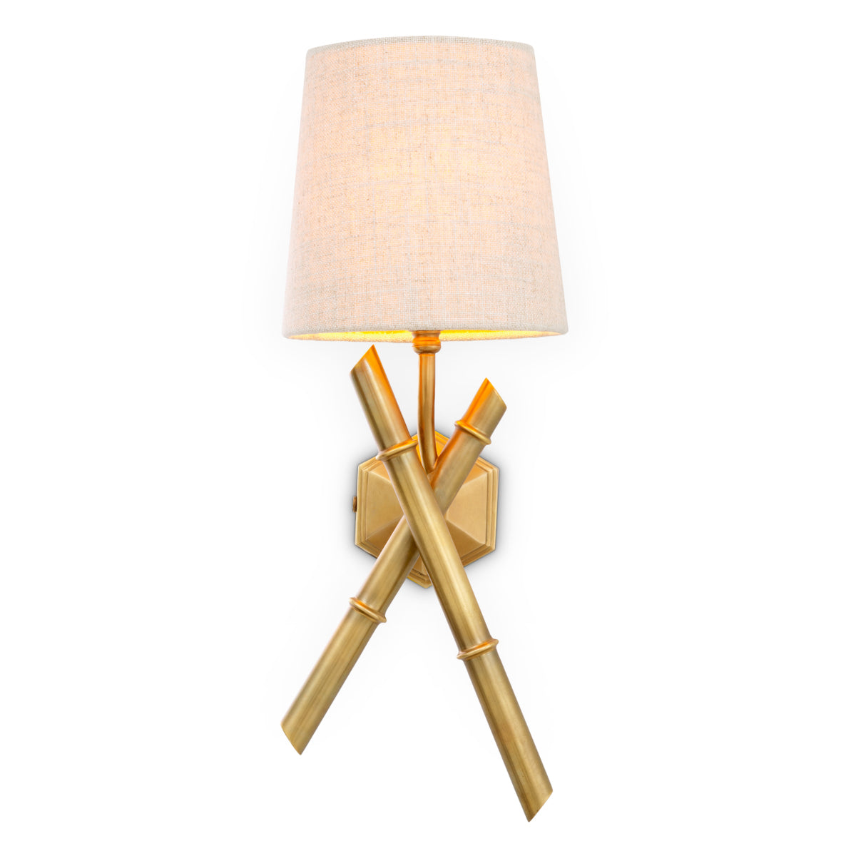Wandlamp Aveline - Vintage brass finish