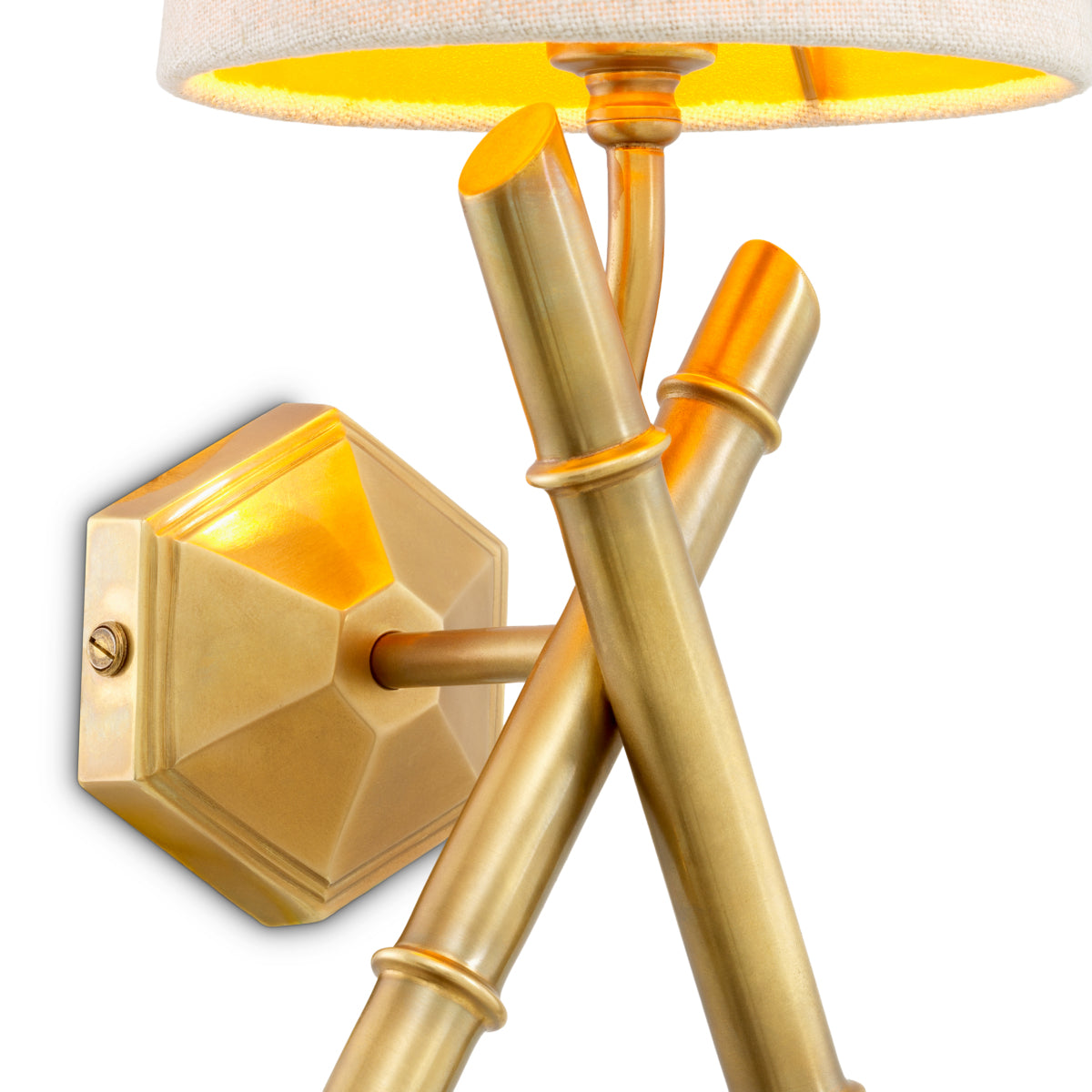 Wandlamp Aveline - Vintage brass finish