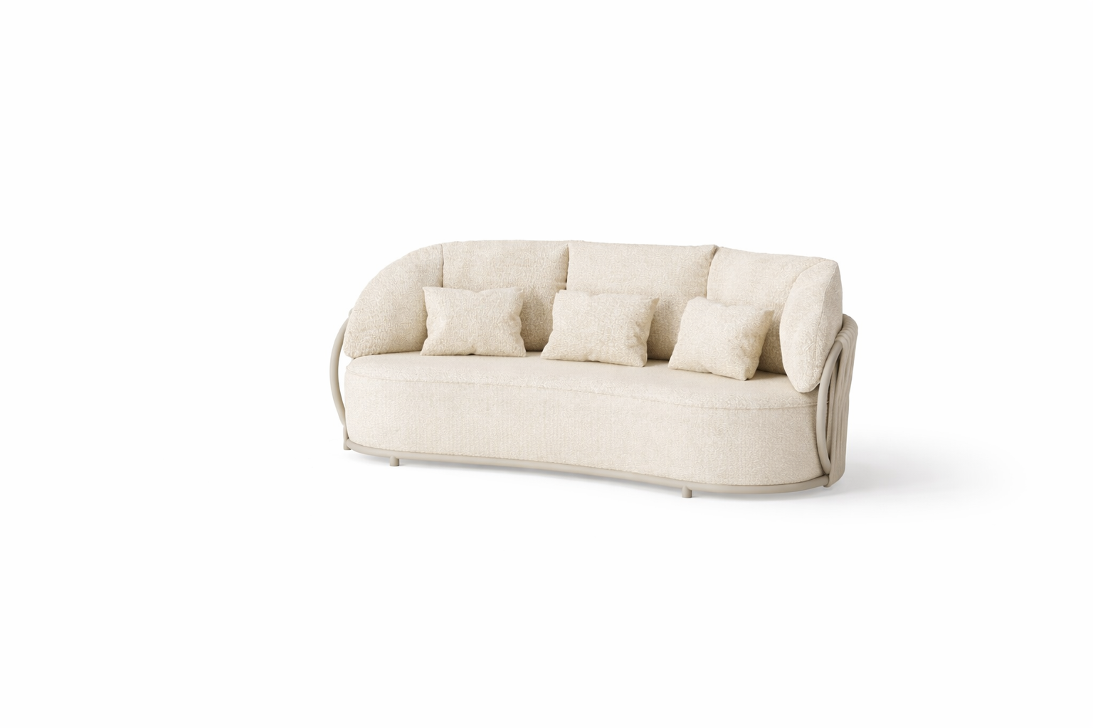 Tuinbank Vivaro - Camel sand - Misty rope - Beachy bouclé