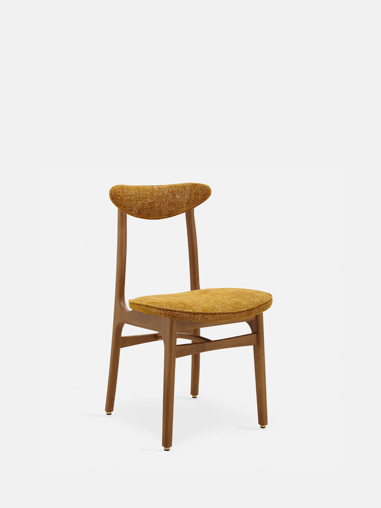 Eetkamerstoel 200-190 Marmer Mosterd Donker Hout