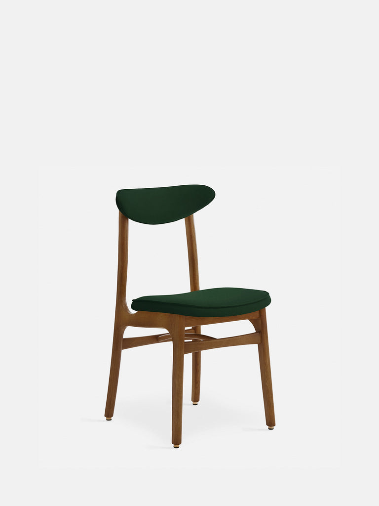 Eetkamerstoel 200-190 Fluweel Olijf Natuurlijk Hout